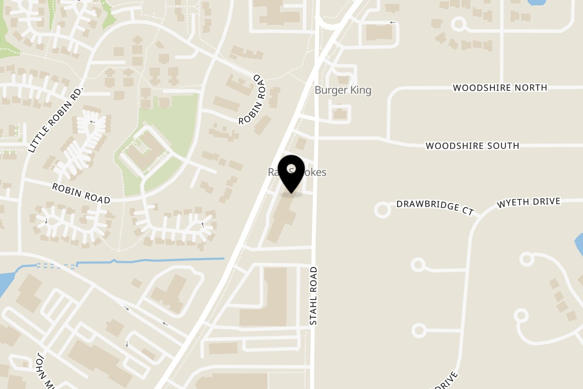 Map showing the location of Burrito Bay on 2341 Millersport Hwy in Getzville